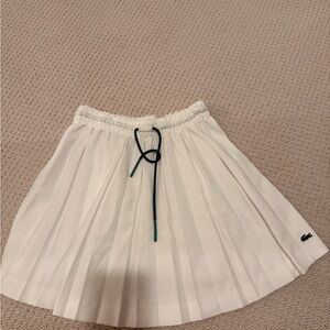 Lacoste Women's White Pleated Skirt Size 36 (US 4)